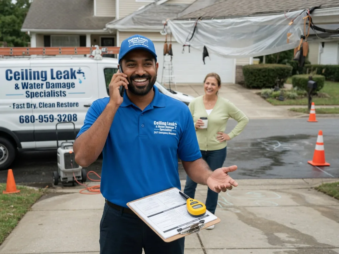 Ceiling Leak Cleanup Hanna, WY FAQs